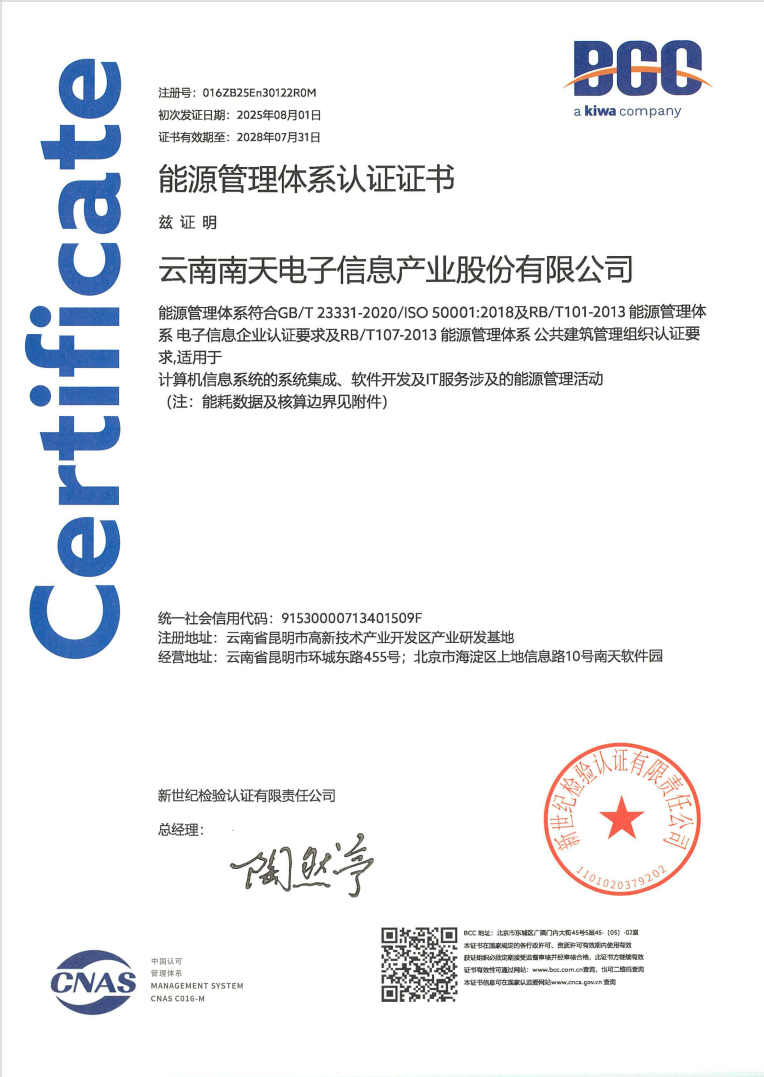 ISO 50001:2018 能源管理体系认证